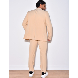 Ensemble de costume 2 pièces à petits carreaux