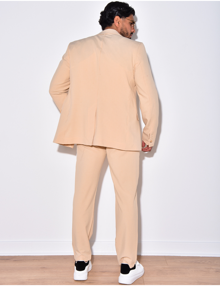 Ensemble de costume 2 pièces à petits carreaux