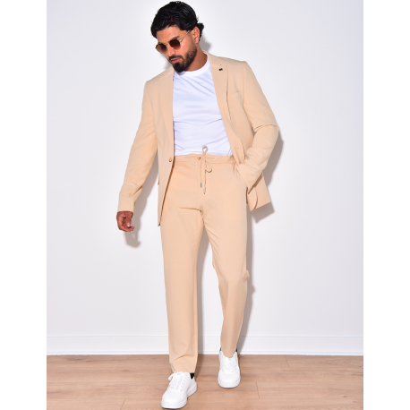 Ensemble de costume 2 pièces à petits carreaux