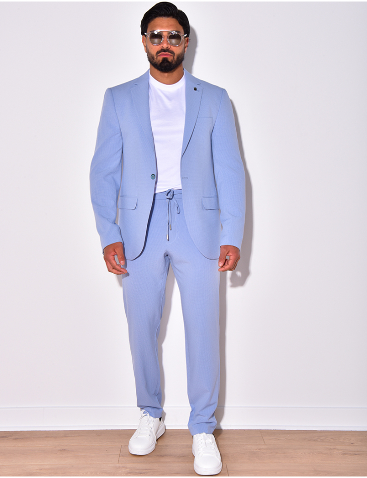 Ensemble de costume 2 pièces à petits carreaux