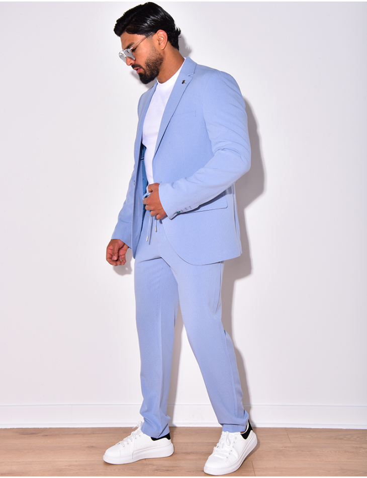 Ensemble de costume 2 pièces à petits carreaux