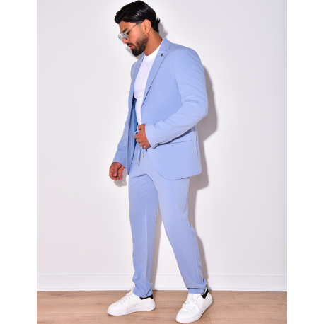 Ensemble de costume 2 pièces à petits carreaux