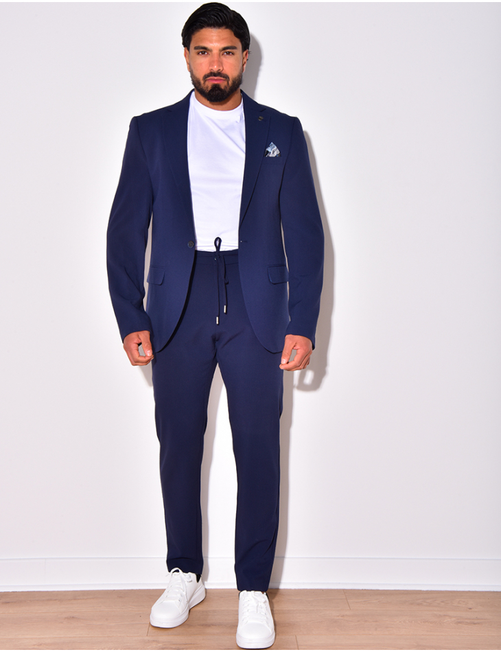 Ensemble de costume 2 pièces à petits carreaux Ensemble de costume 2 pièces à petits carreaux