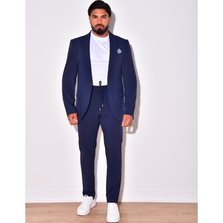 Ensemble de costume 2 pièces à petits carreaux Ensemble de costume 2 pièces à petits carreaux