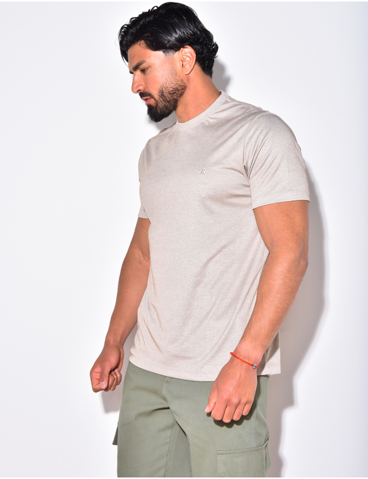 T-shirt basic brodé "B" T-shirt basic brodé "B"