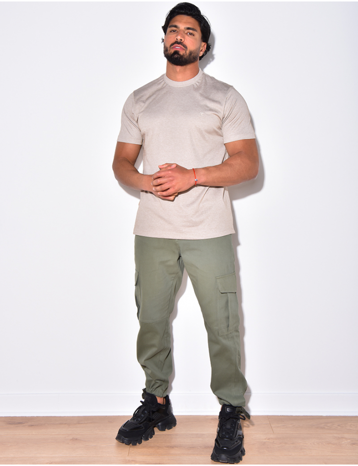 T-shirt basic brodé "B" T-shirt basic brodé "B"