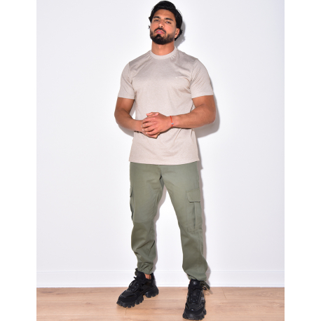 T-shirt basic brodé "B" T-shirt basic brodé "B"