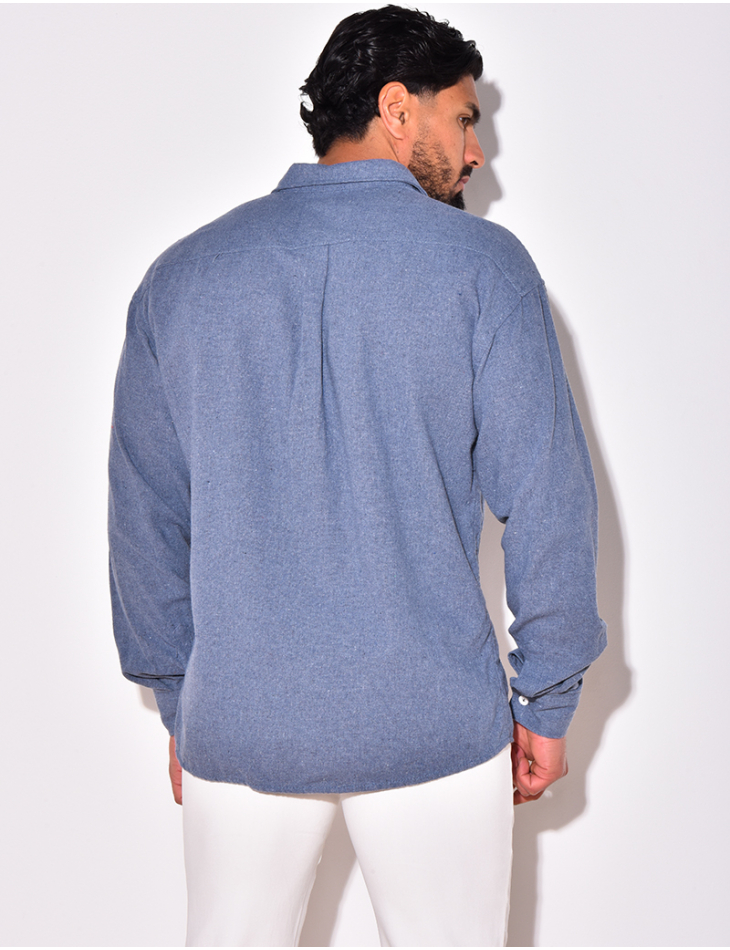 Chemise unie manches longues Chemise unie manches longues