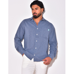 Chemise unie manches longues Chemise unie manches longues