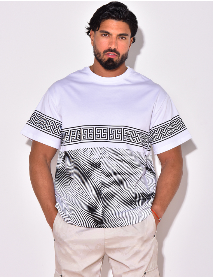 T-shirt à formes géométrique T-shirt à formes géométrique