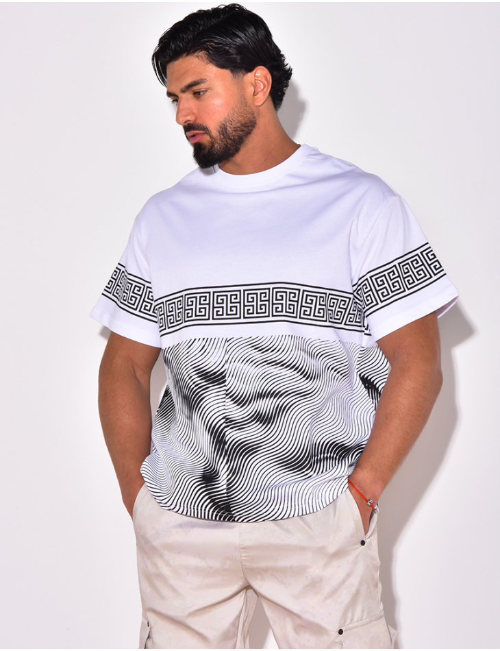 T-shirt à formes géométrique T-shirt à formes géométrique