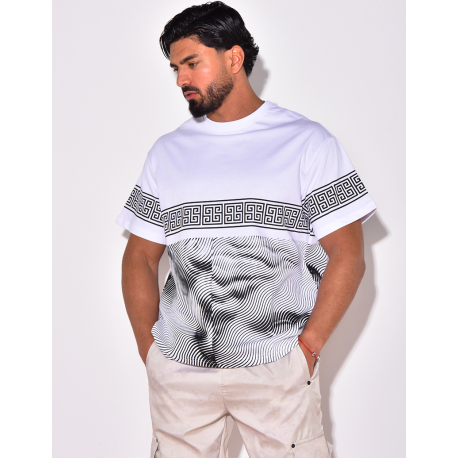 T-shirt à formes géométrique T-shirt à formes géométrique