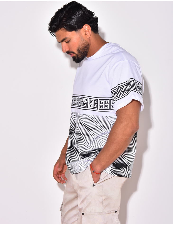 T-shirt à formes géométrique T-shirt à formes géométrique