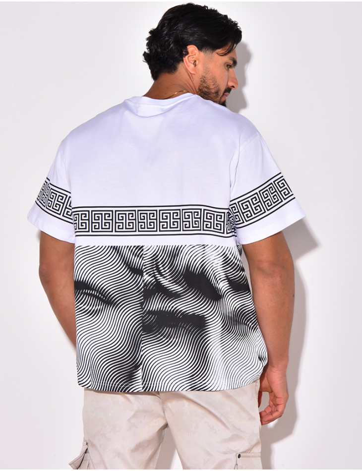 T-shirt à formes géométrique T-shirt à formes géométrique