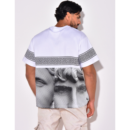 T-shirt à formes géométrique T-shirt à formes géométrique