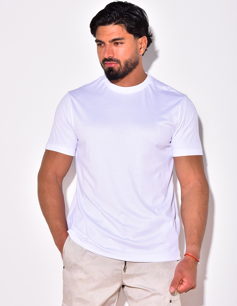 T-shirt basic brodé "B"