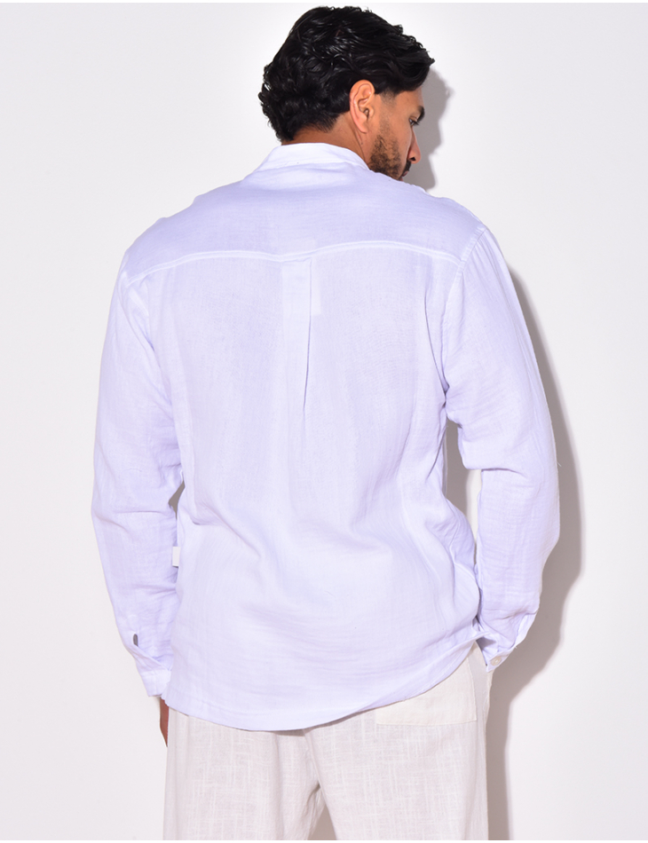 Chemise manches longues à col rond Chemise manches longues à col rond