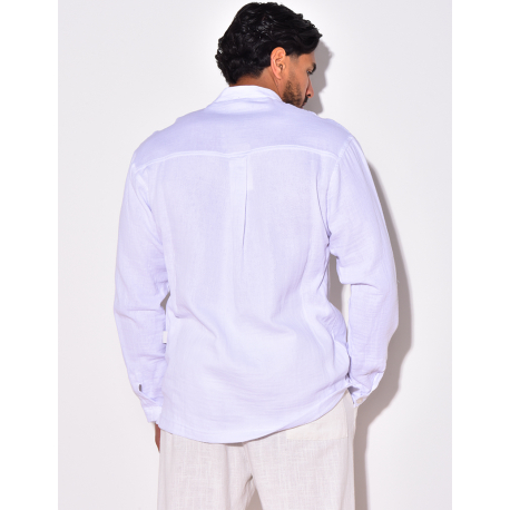 Chemise manches longues à col rond Chemise manches longues à col rond