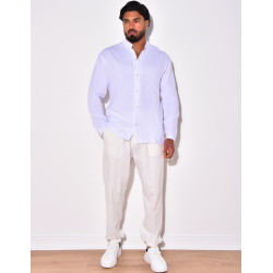 Chemise manches longues à col rond Chemise manches longues à col rond