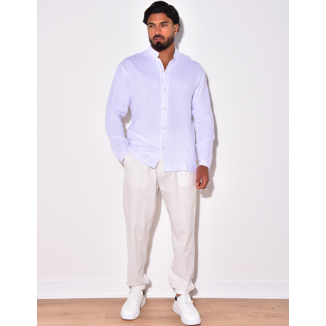 Chemise manches longues à col rond Chemise manches longues à col rond