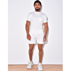 Ensemble short et t-shirt à poches