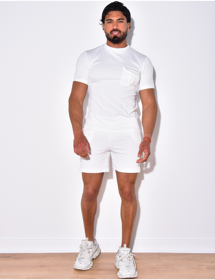 Ensemble short et t-shirt à poches