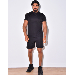 Ensemble short et t-shirt à poches