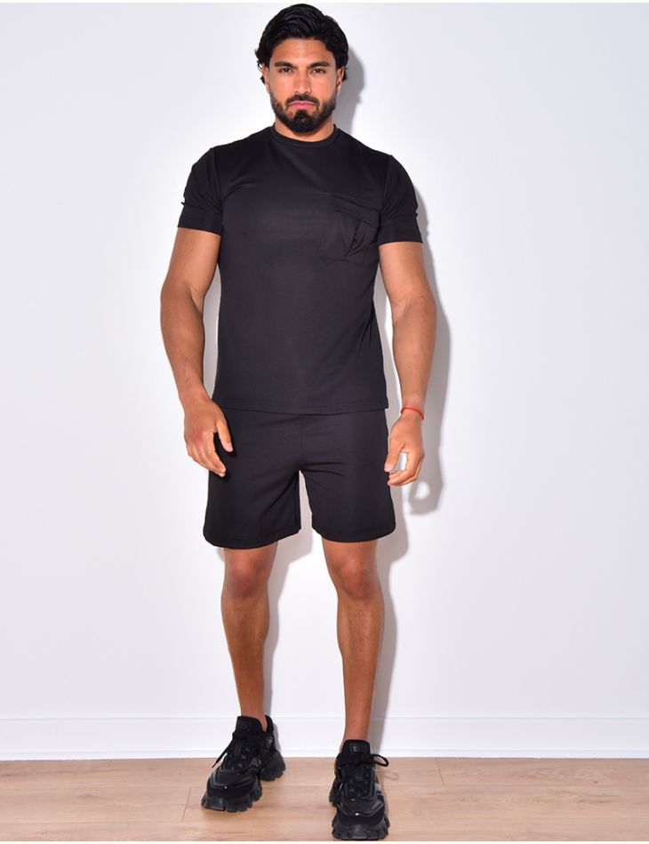 Ensemble short et t-shirt à poches