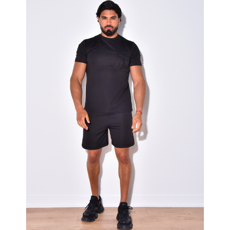 Ensemble short et t-shirt à poches