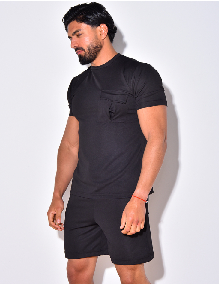 Ensemble short et t-shirt à poches