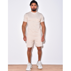 Ensemble short et t-shirt à poches Ensemble short et t-shirt à poches