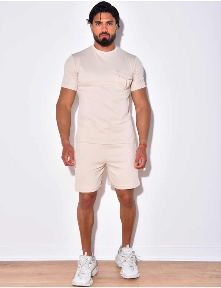 Ensemble short et t-shirt à poches Ensemble short et t-shirt à poches