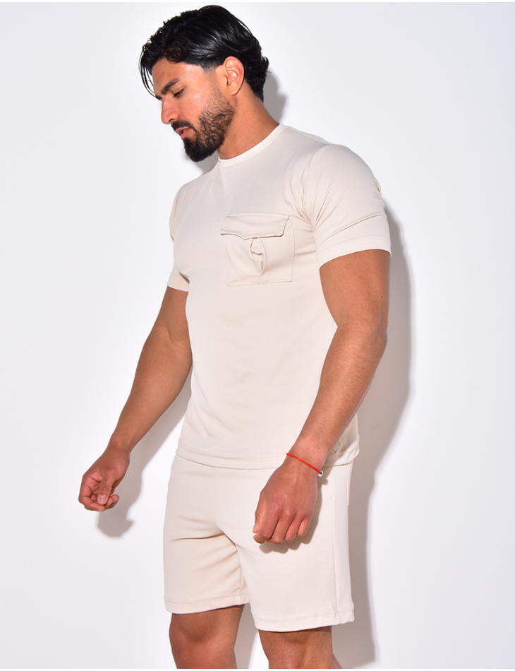 Ensemble short et t-shirt à poches Ensemble short et t-shirt à poches