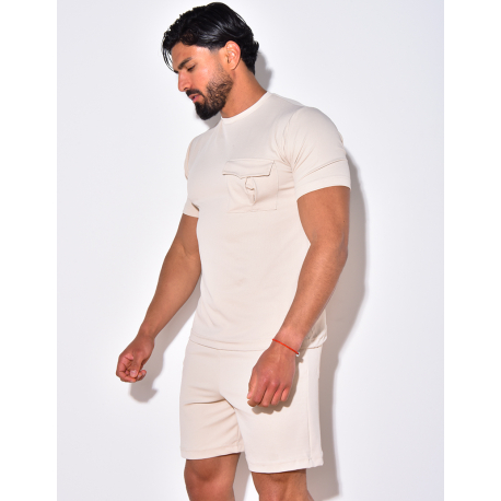 Ensemble short et t-shirt à poches Ensemble short et t-shirt à poches