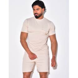 Ensemble short et t-shirt à poches Ensemble short et t-shirt à poches