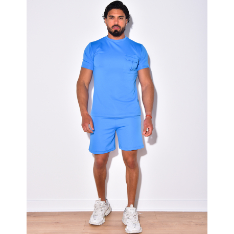 Ensemble short et t-shirt à poches