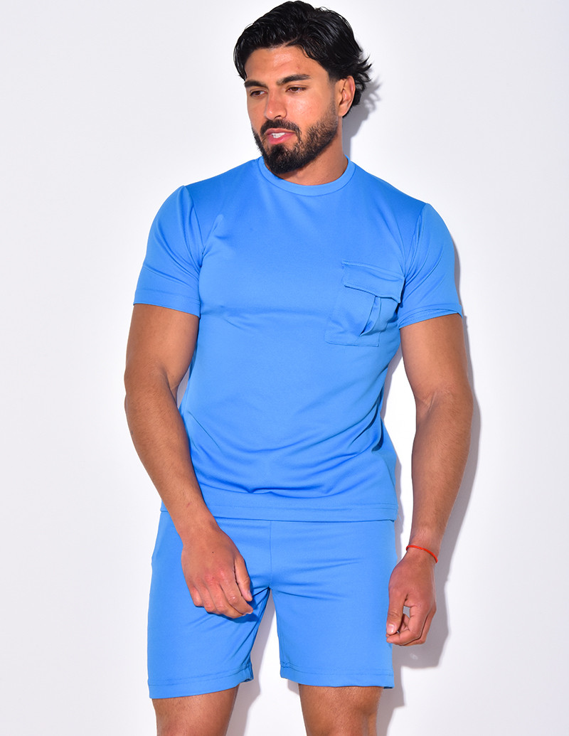 Ensemble short et t-shirt à poches