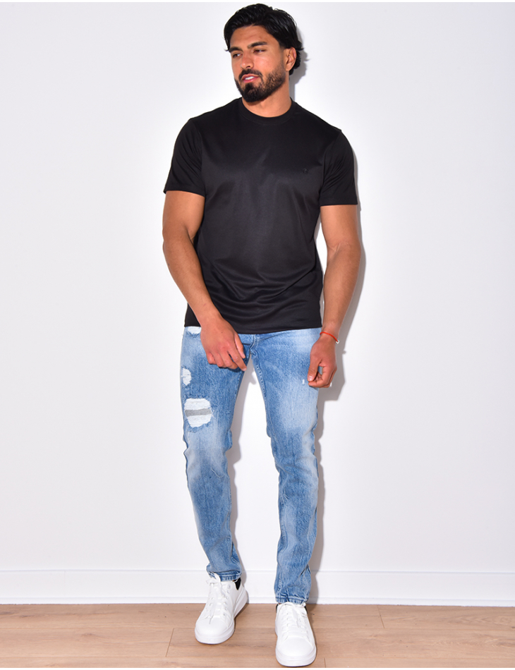 T-shirt basic brodé "B" T-shirt basic brodé "B"
