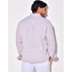 Chemise unie manches longues