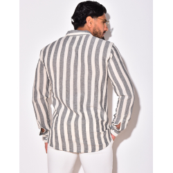 Chemise manches longues à rayures