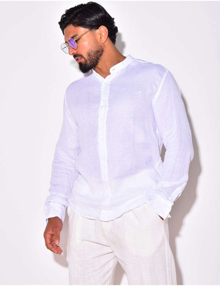 Chemise en lin manches longues Chemise en lin manches longues