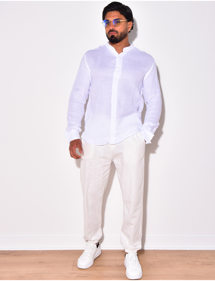 Chemise en lin manches longues Chemise en lin manches longues