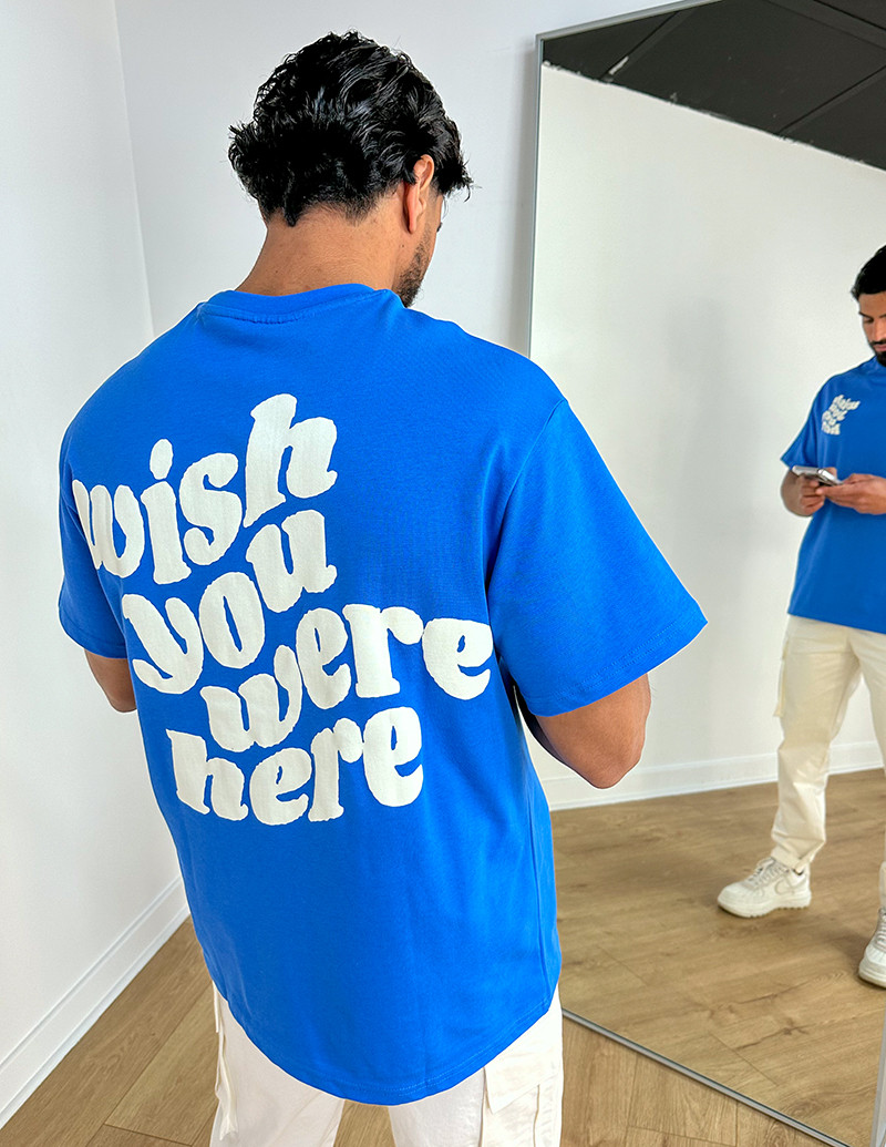 T-shirt "Wich you were here"
