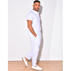 Ensemble pantalon et t-shirt en lin Ensemble pantalon et t-shirt en lin