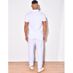 Ensemble pantalon et t-shirt en lin Ensemble pantalon et t-shirt en lin
