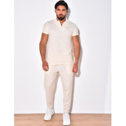 Ensemble pantalon et t-shirt en lin Ensemble pantalon et t-shirt en lin