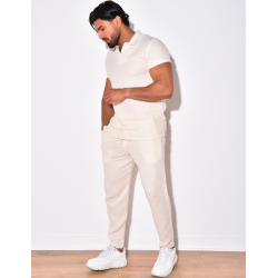 Ensemble pantalon et t-shirt en lin Ensemble pantalon et t-shirt en lin