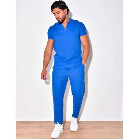 Ensembe pantalon et t-shirt en lin Ensembe pantalon et t-shirt en lin