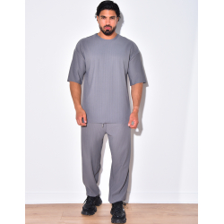 Ensemble pantalon et t-shirt côtelé Ensemble pantalon et t-shirt côtelé