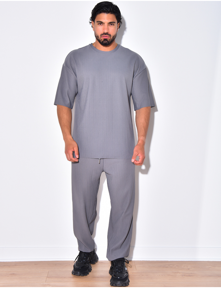 Ensemble pantalon et t-shirt côtelé Ensemble pantalon et t-shirt côtelé